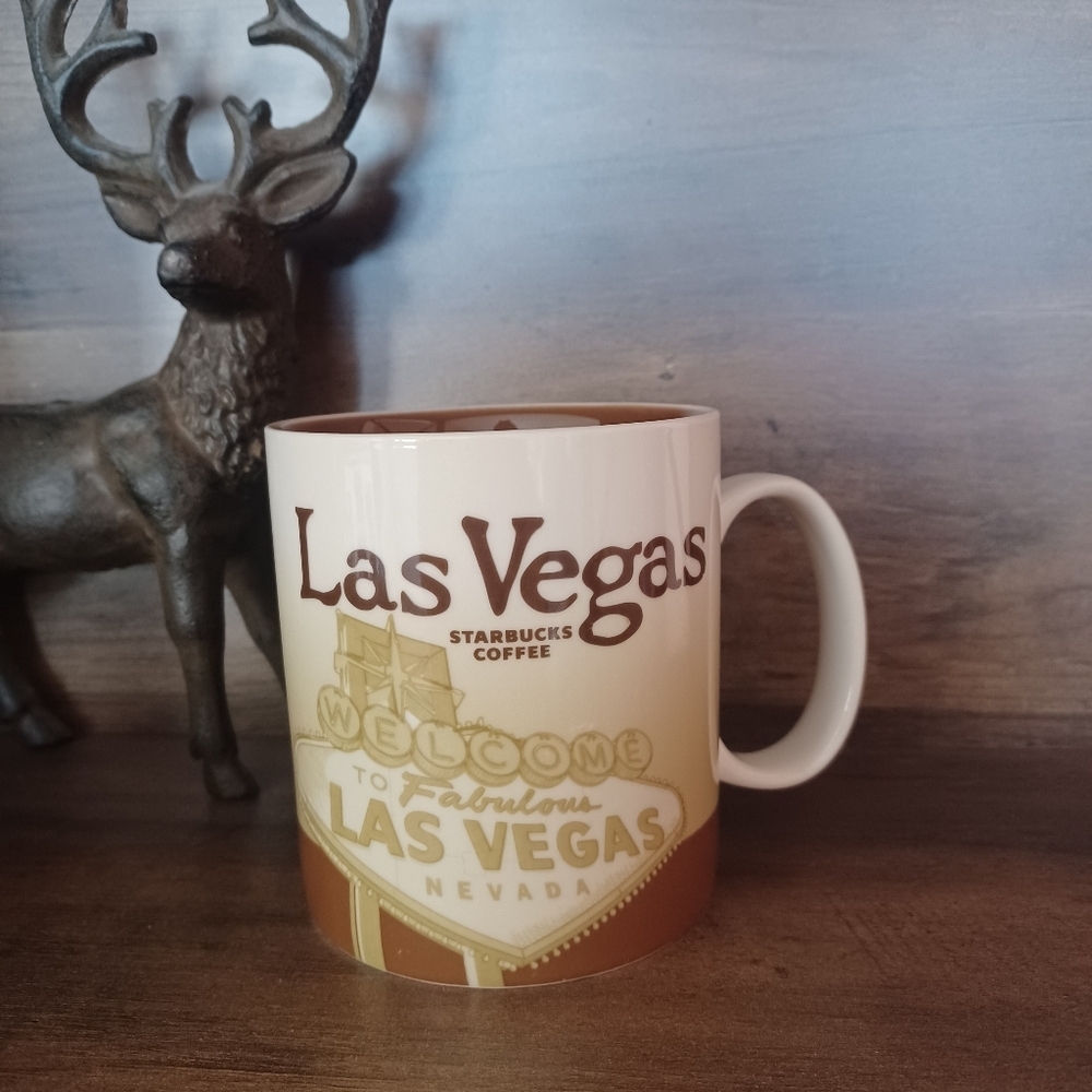 Starbucks 2011 Las Vegas Ceramic Collector Travel Series Coffee Tea Mug Cup